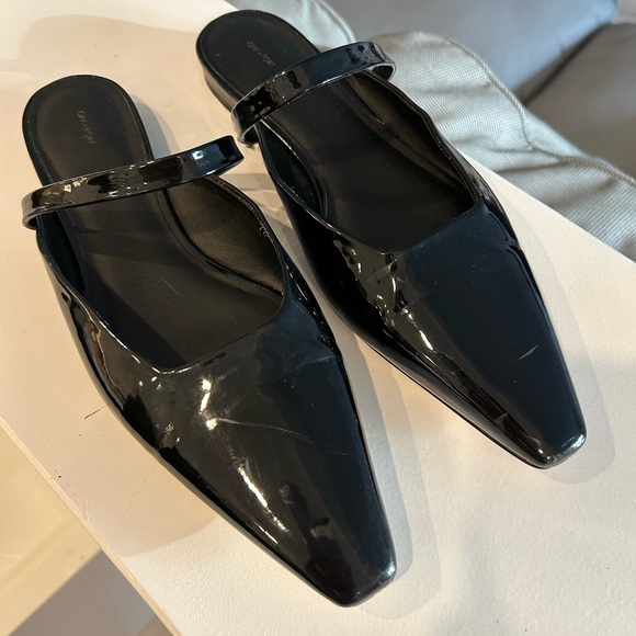 OAK + FORT black patent pointed toe flats - Picture 7 of 8